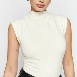 Reformation Lindy Knit Top Ivory - Size S